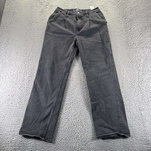 Hollister Denim - Vintage Hollister Jeans Women 7 Black Cotton Denim Straight Dad Stretch Hi-Rise
